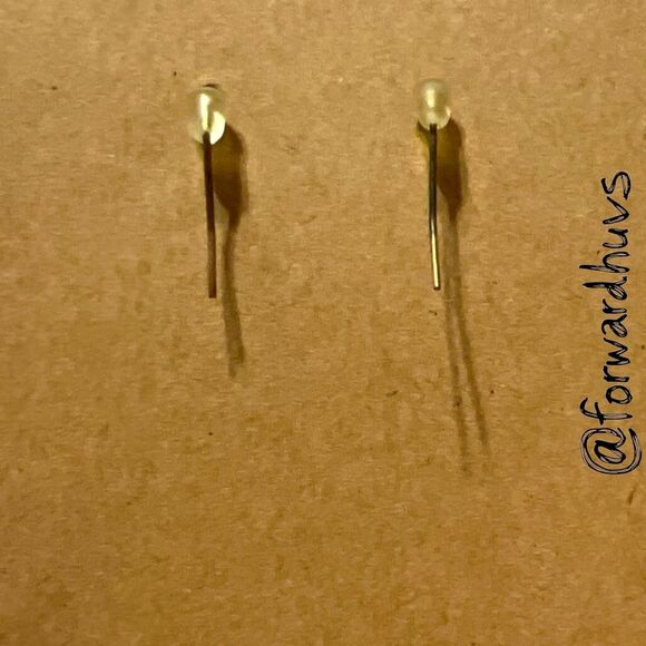 Bundle Sale 3 for $15 | Black Oval Stone Dangle Earrings – Faceted Finish - Picture 3 of 8